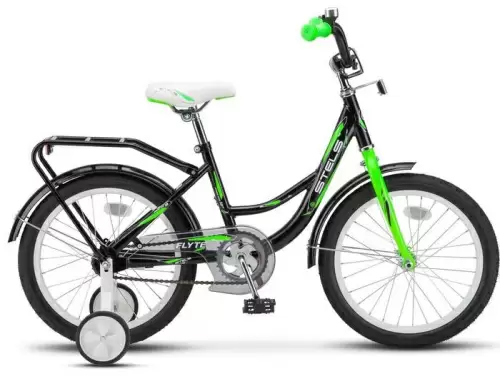 Велосипед STELS Flyte 16 дюймов черный/салатовый (5 - 6 лет)