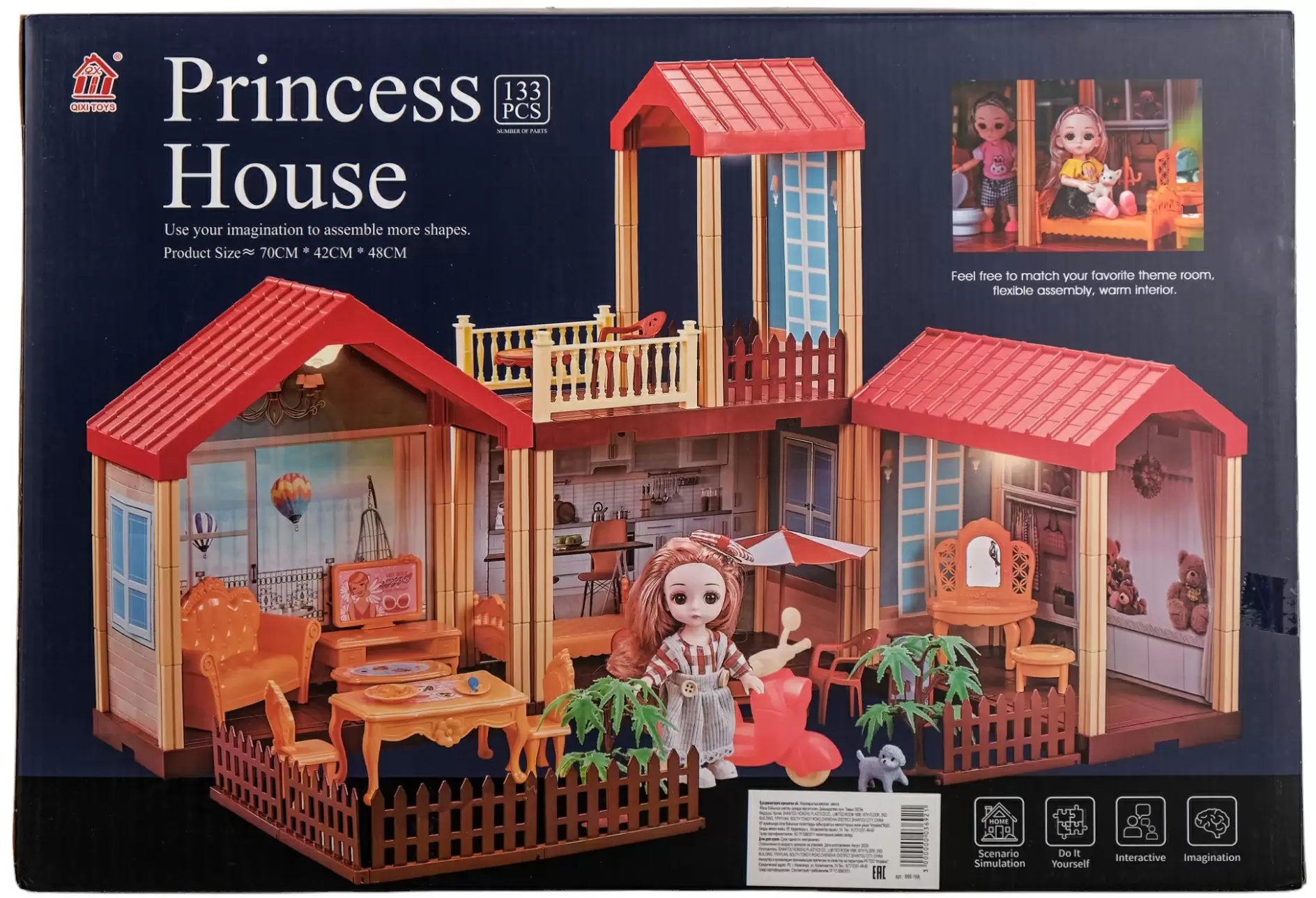 Дом для куклы Princess House 3+