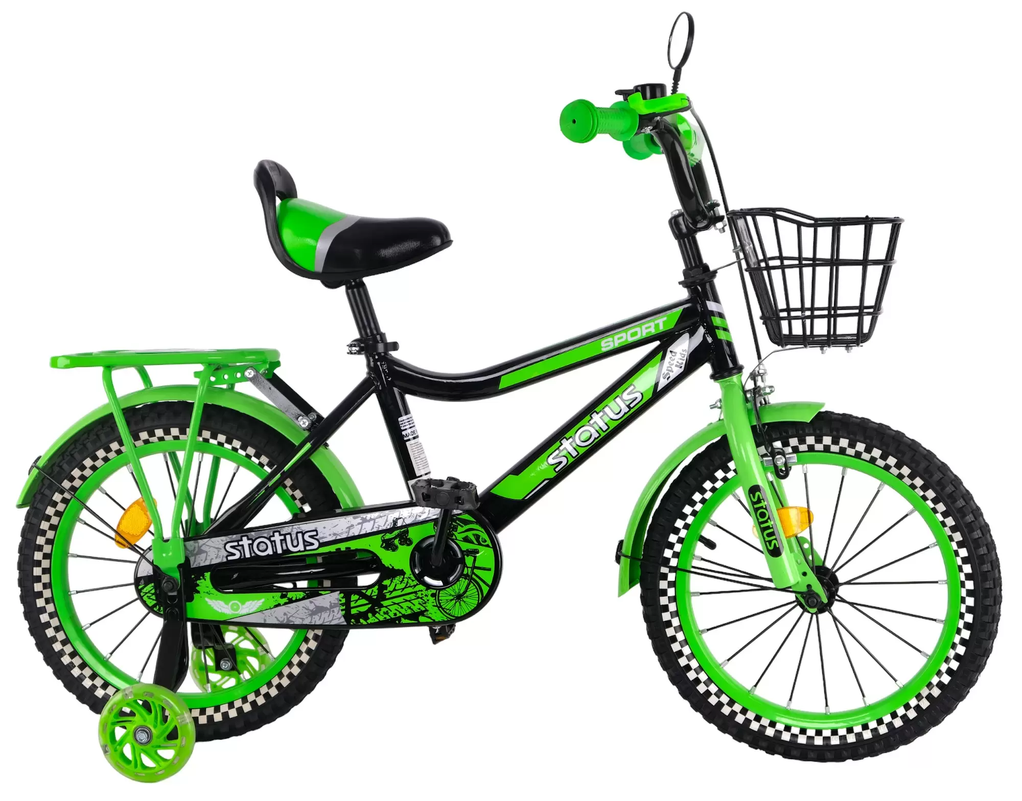 Велосипед Status 16 дюймов зеленый (5 - 6 лет)