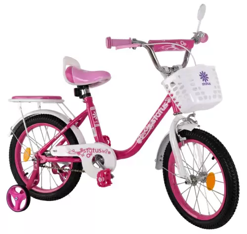 Велосипед Status 16 дюймов розовый (5 - 6 лет)