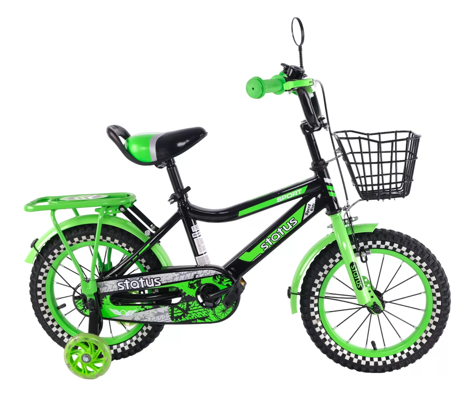 Велосипед Status 14 дюймов зеленый (4 - 5 лет)