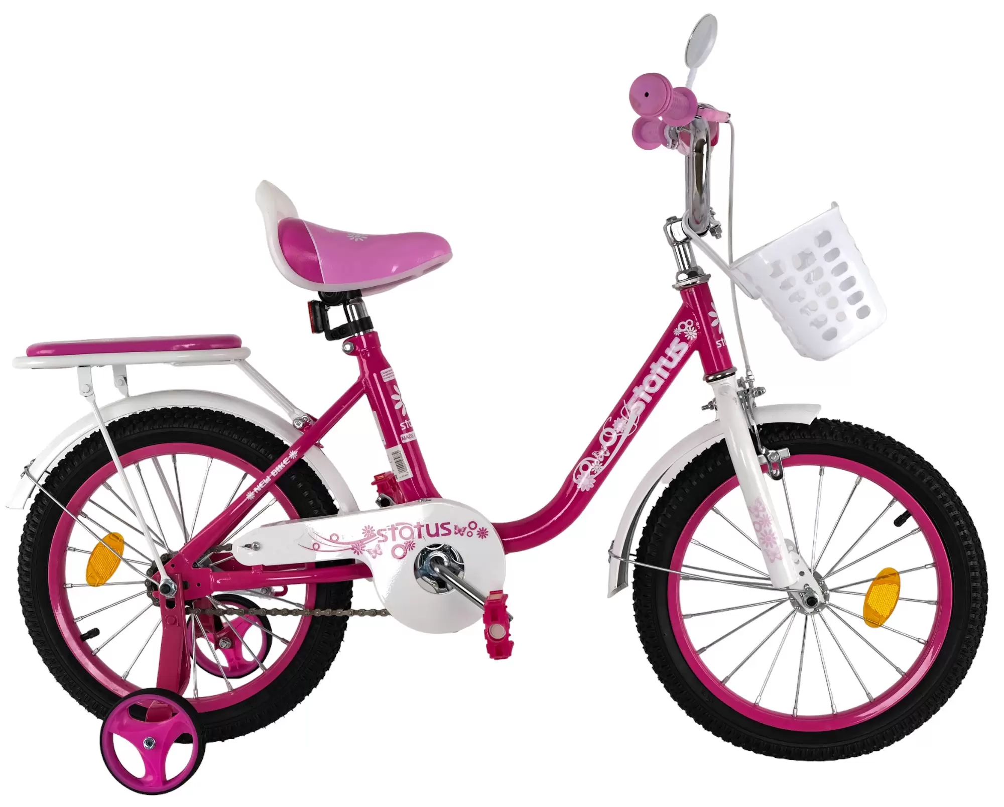 Велосипед Status 14 дюймов розовый (4 - 5 лет)