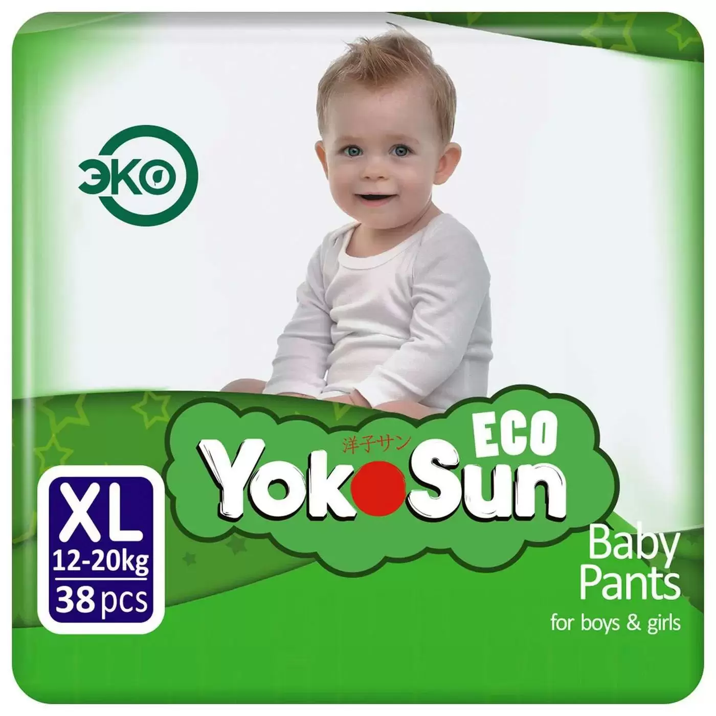Трусики-подгузниуки YokoSun Eco XL (12-20кг) 38шт
