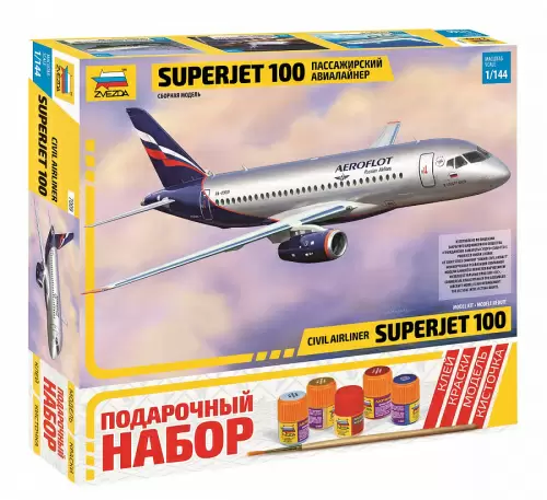 Сборные модели Самолет СуперДжет-100 Звезда