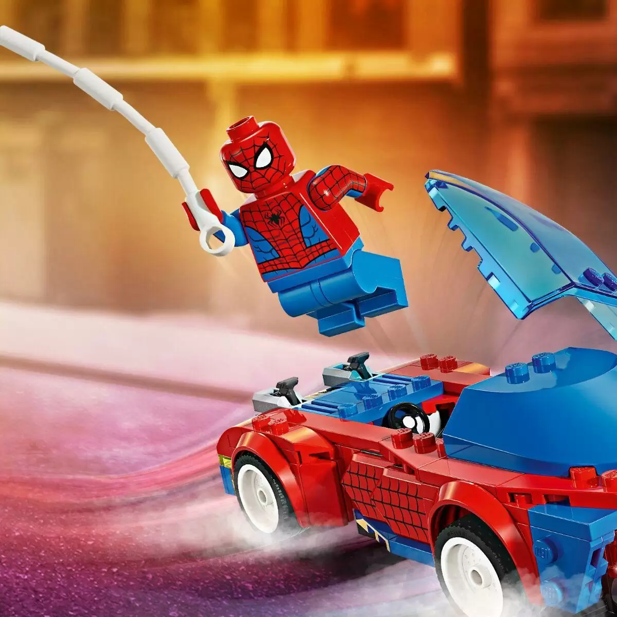 Конструктор LEGO Marvel Гоночная машина Человека-паука и Зеленый Гоблин