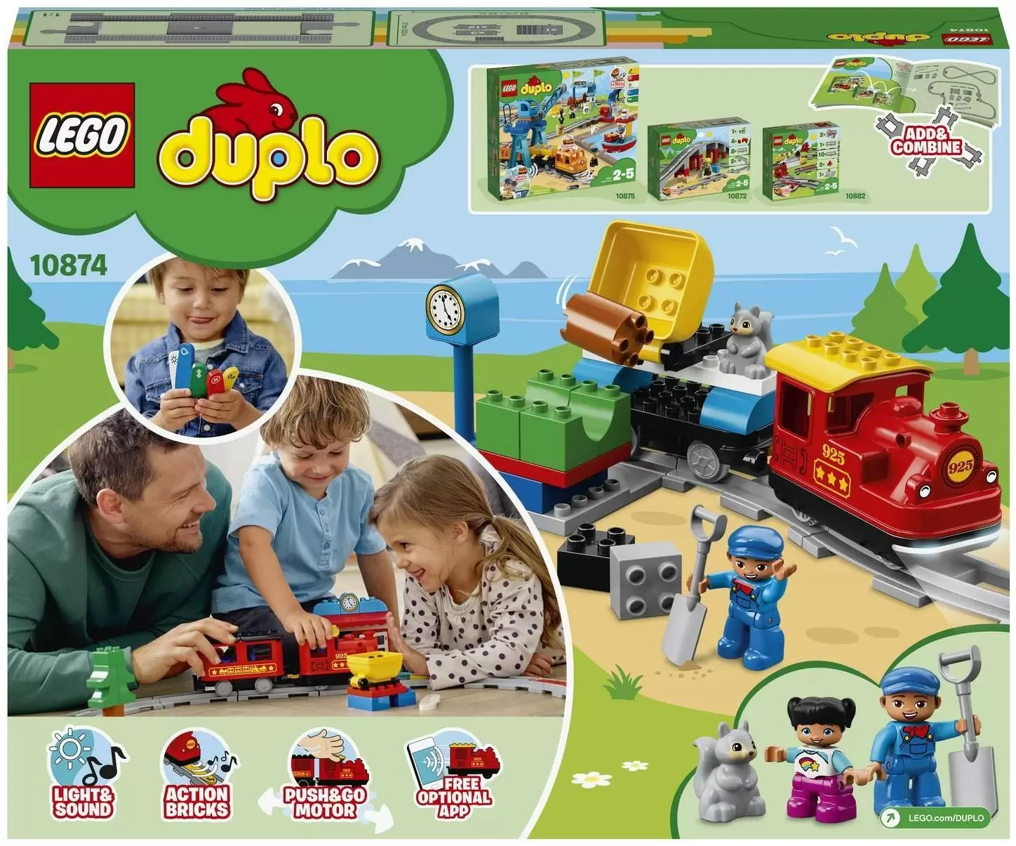 Конструктор LEGO duplo Поезд на паровой тяге кор