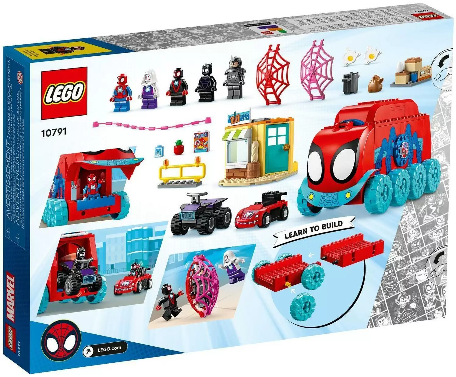 Конструктор LEGO Spidey Мобильный штаб Команды Паука