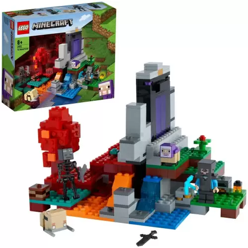 Конструктор LEGO Minecraft Разрушенный портал кор