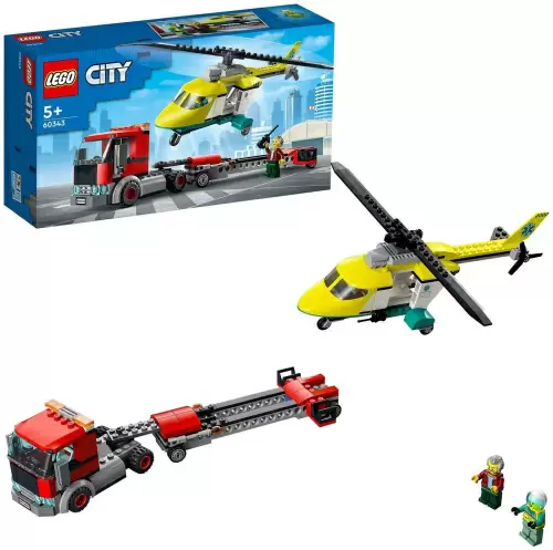 Конструктор LEGO City Грузовик для спасательного вертолёта кор