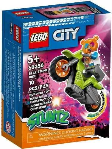 Конструктор LEGO City Трюковый мотоцикл с медведем кор
