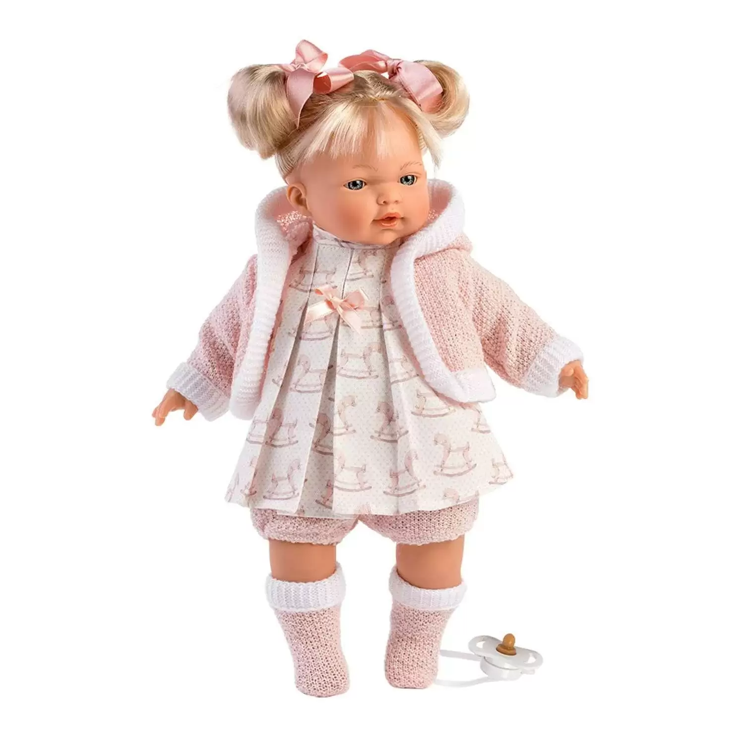 Кукла LLorens Роберта 33см блондинка в розов наряде