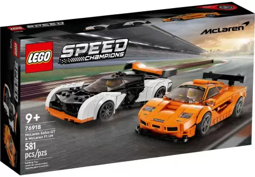 Конструктор LEGO Speed Champions McLaren Solus GT&McLaren F1LM