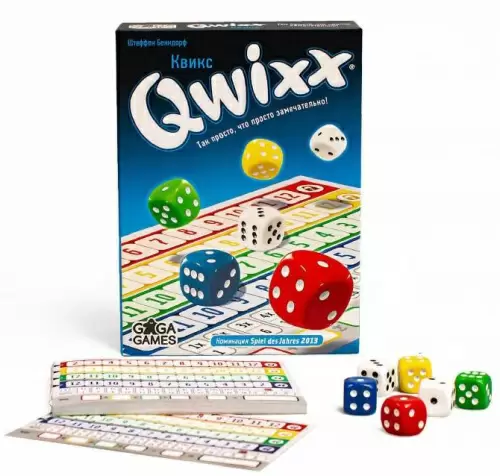 Игра настольная Квикс Qwixx ГаГа макет