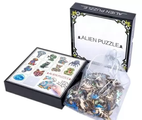 Пазл фигурный ALIEN PUZZLE Сова дерево кор