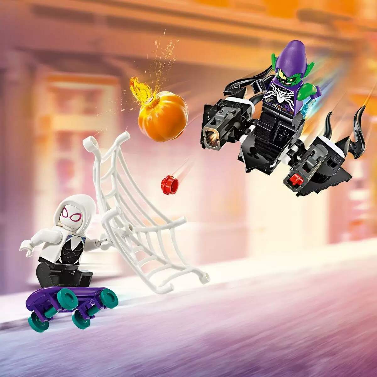 Конструктор LEGO Marvel Гоночная машина Человека-паука и Зеленый Гоблин