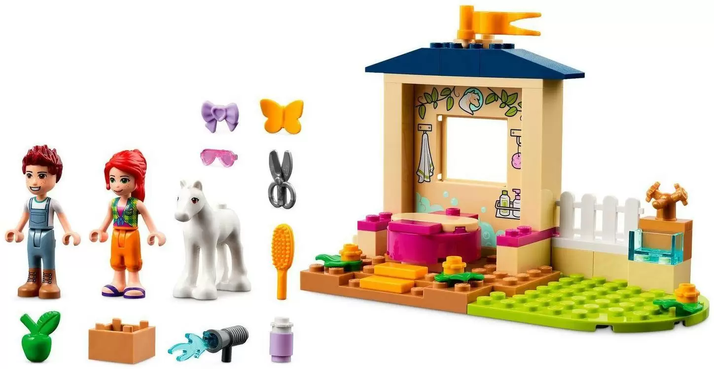 Конструктор LEGO Friends Конюшня для мытья пони кор