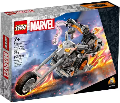 Конструктор LEGO Супер Герои Призрачный гонщик с роботом и мотоциклом