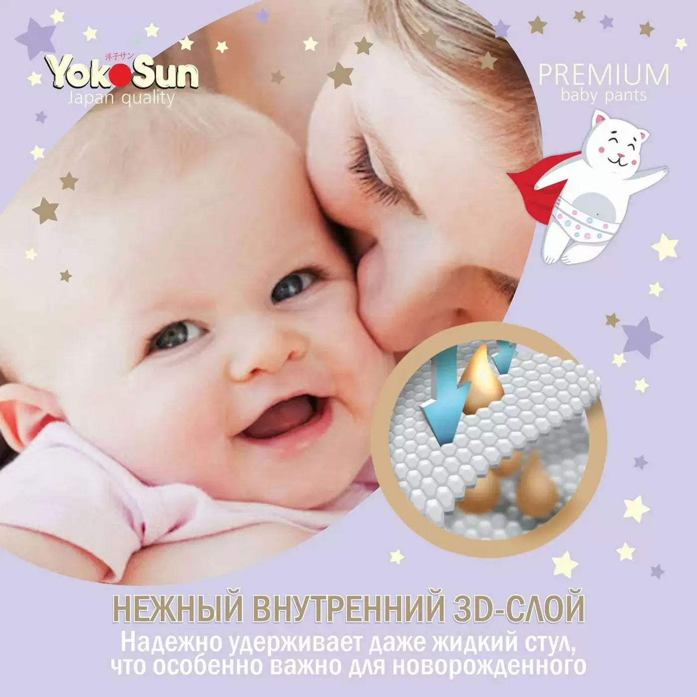 Подгузники-трусики YokoSun Premium XL 12-20кг 38шт