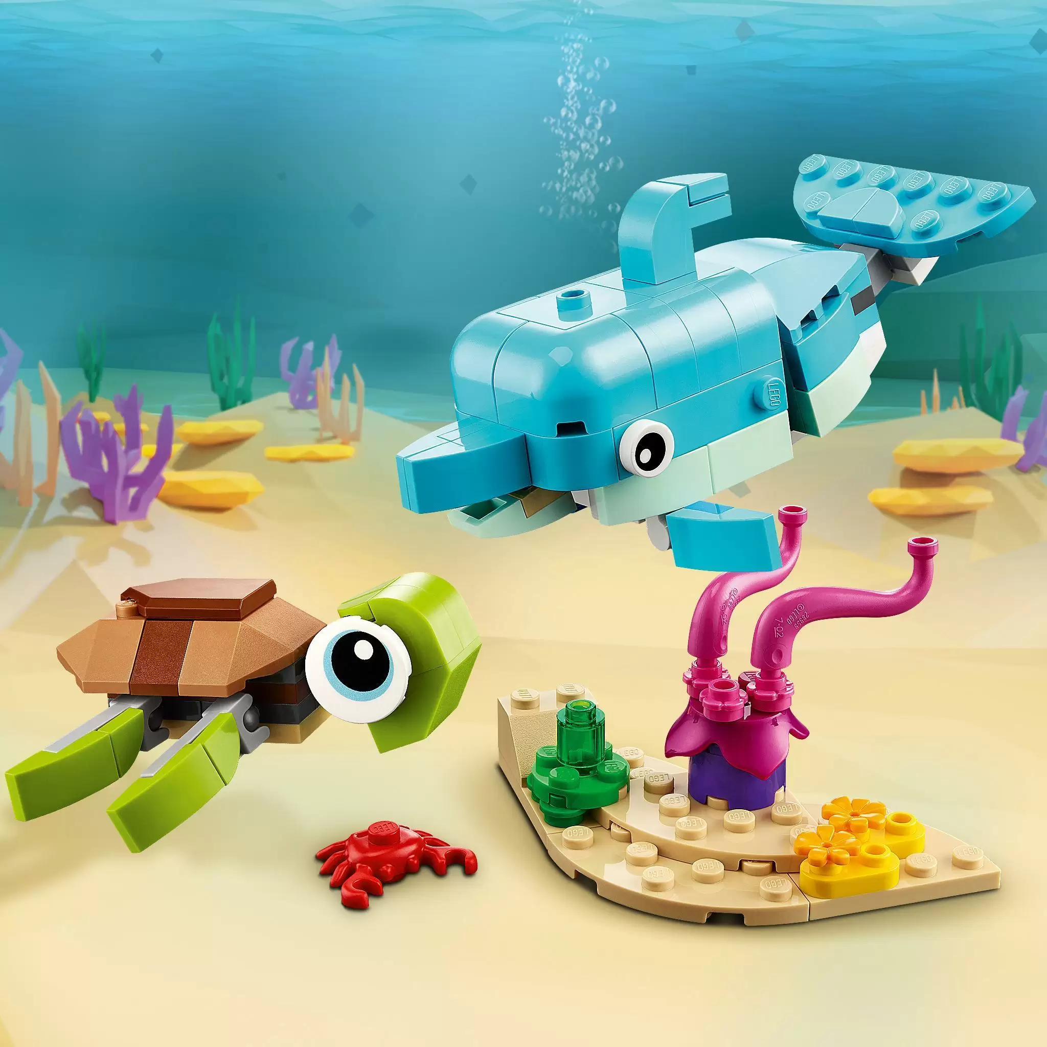 Конструктор LEGO Creator Дельфин и черепаха кор