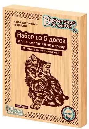 Доски для выжигания б/рисунка Для собственных идей 5шт Т-Ц