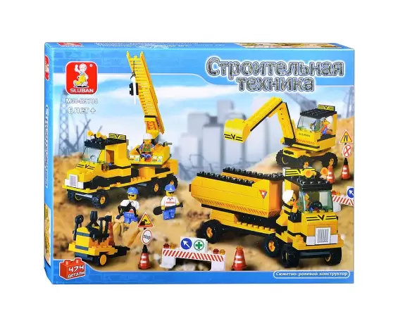 Конструктор Sluban Экскаватор 474эл 6+