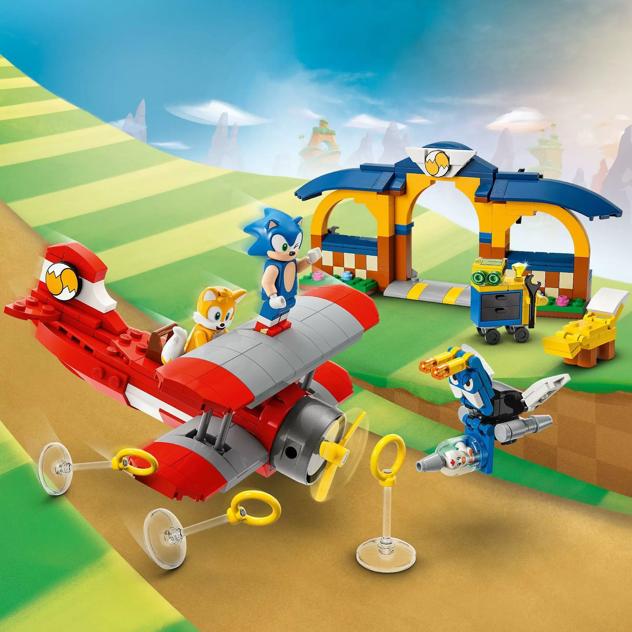 Конструктор LEGO Sonic Мастерская Тейлза и Самолет Торнадо