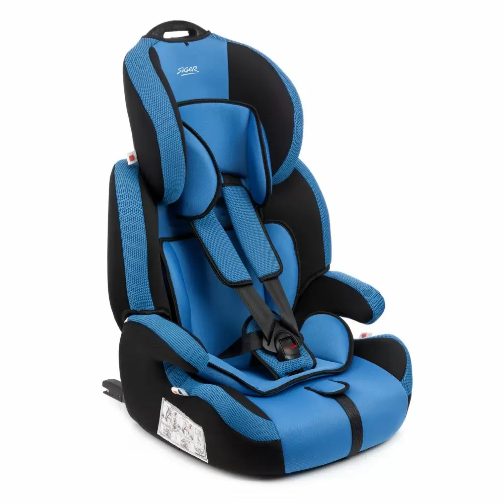 Автокресло Siger Art Стар ISOFIX 9-36кг группа 1/2/3 синий