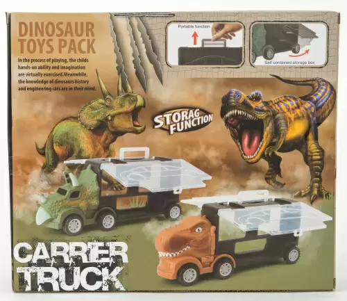 Машина Carrer Truck Dinosaur 25см