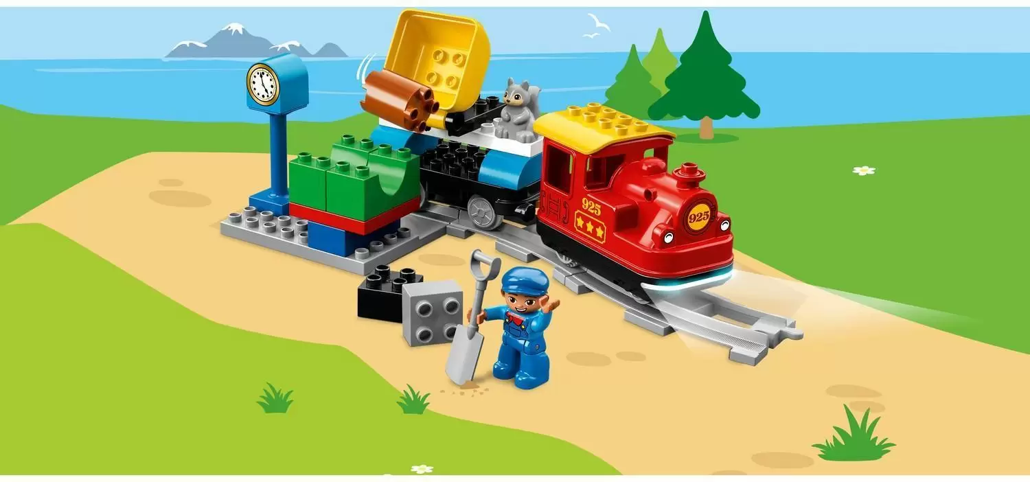 Конструктор LEGO duplo Поезд на паровой тяге кор