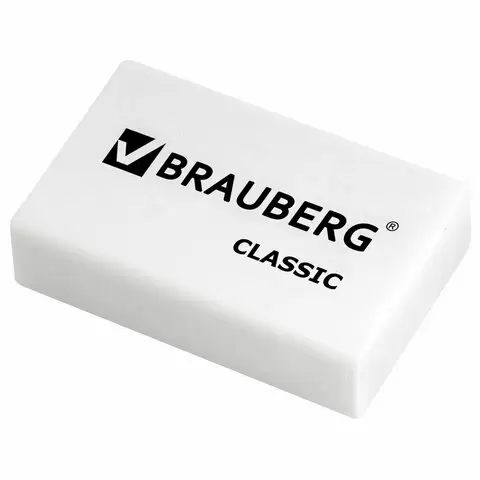 Ластик Classic белый BRAUBERG