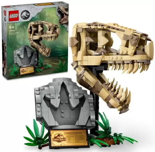 Конструктор LEGO Jurassic World Окаменелости динозавров: череп тираннозавра