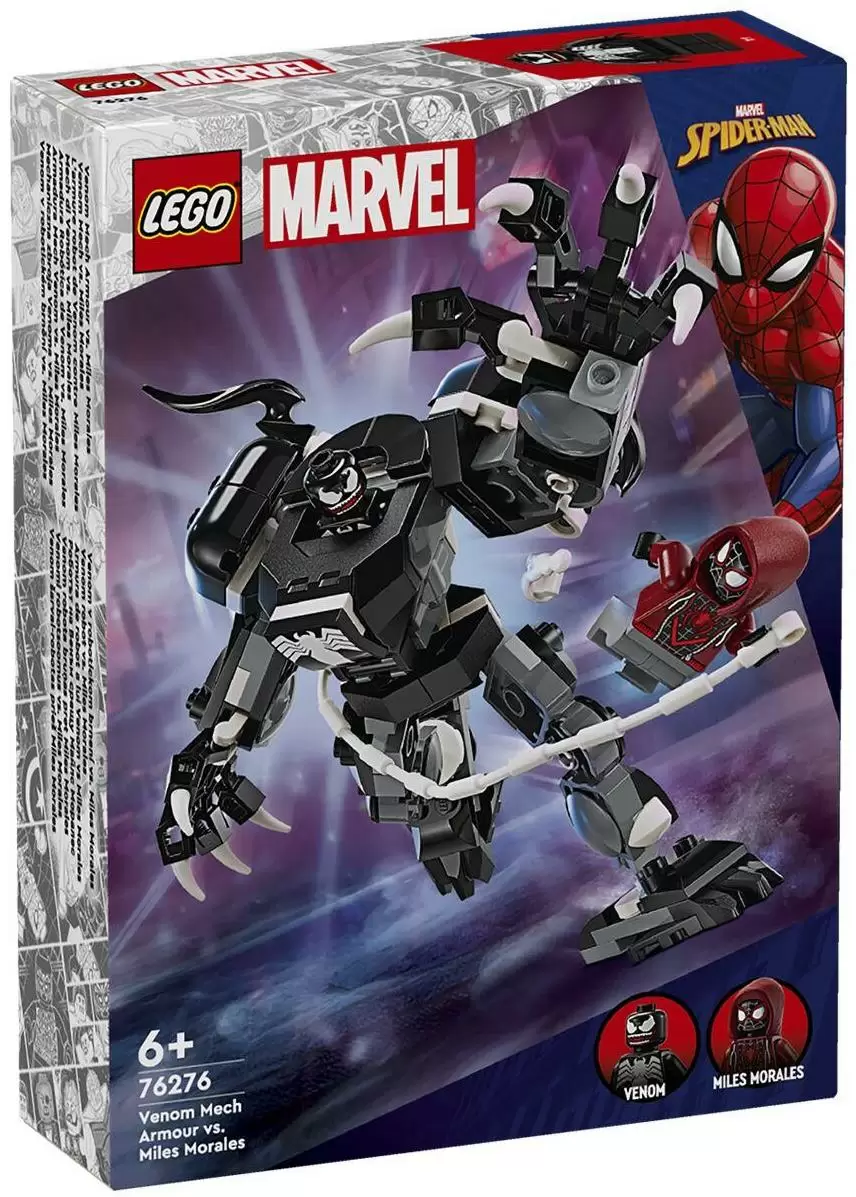 Конструктор LEGO Marvel Механическая броня Венома против Майлза Моралеса