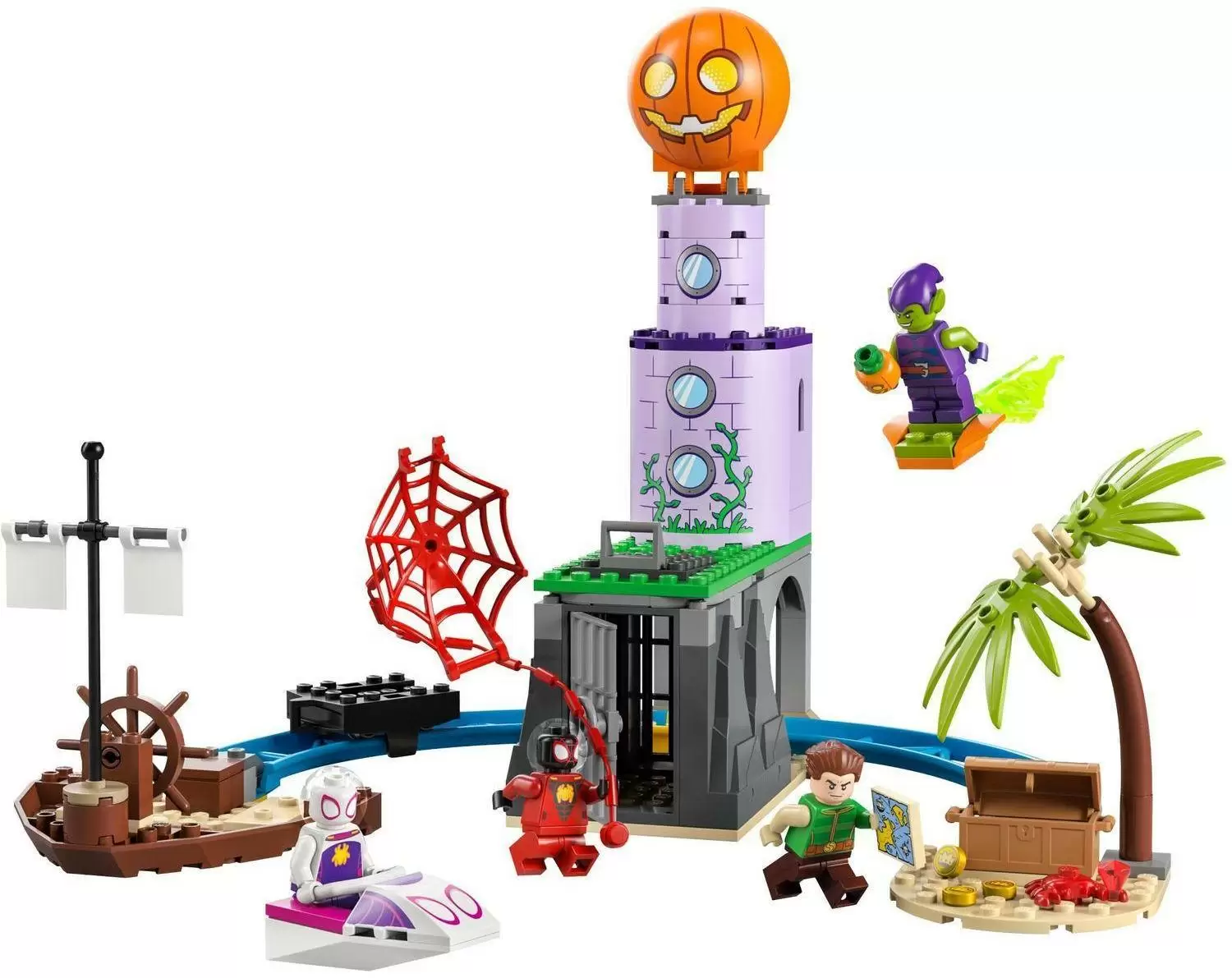 Конструктор LEGO Spidey Команда Пауков на маяке Зеленого Гоблина