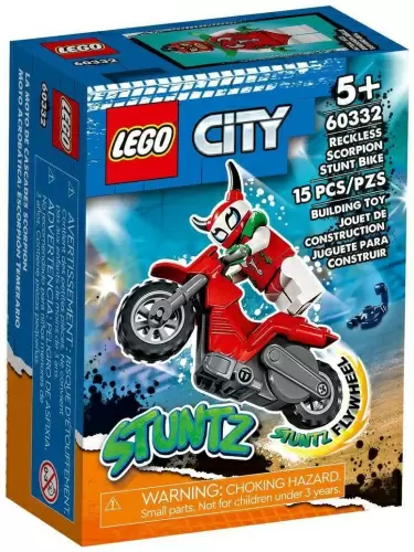 Конструктор LEGO City Трюковый мотоцикл Безрассудного скорпиона кор