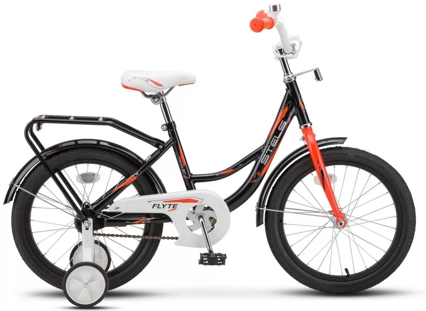 Велосипед STELS Flyte 16 дюймов чёрный/красный (5 - 6 лет)