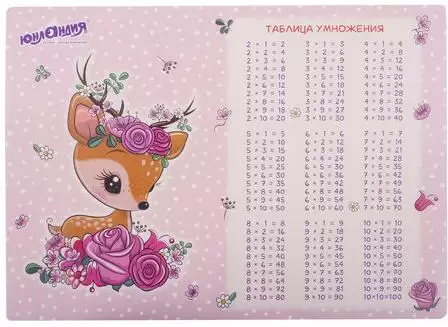 Настольное покрытие Олень ЮНЛАНДИЯ А3+ пластик 46x33см