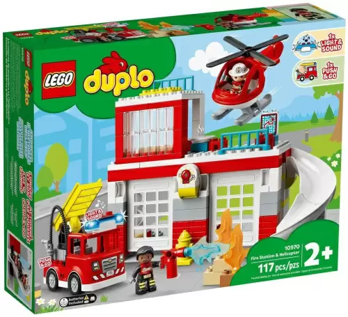 Конструктор LEGO duplo Пожарная часть и вертолёт кор