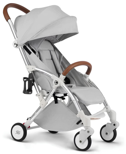 Коляска детская KingMoon серая