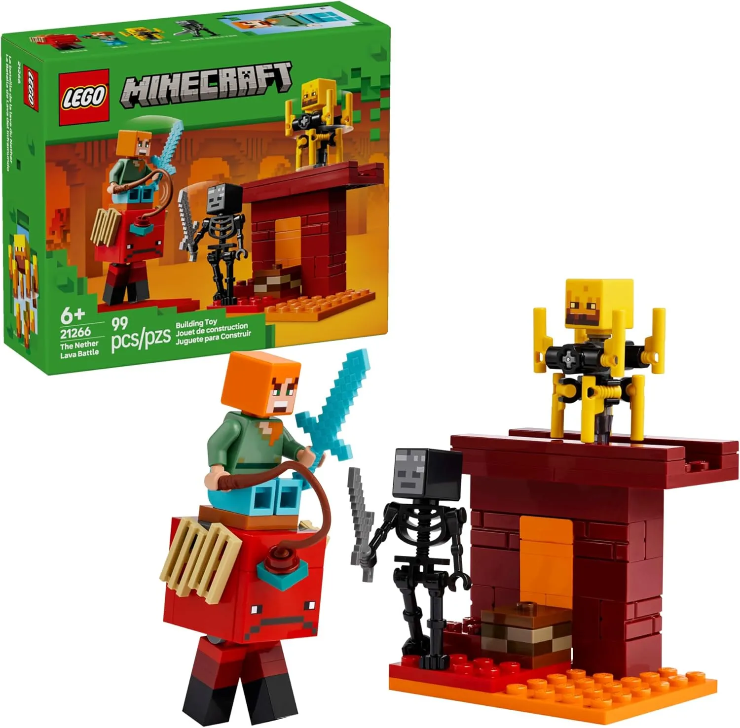Конструктор LEGO Minecraft Битва в лаве Нижнего мира