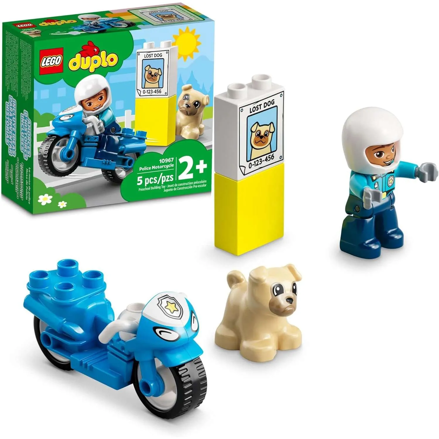 Конструктор LEGO DUPLO Полицейский мотоцикл