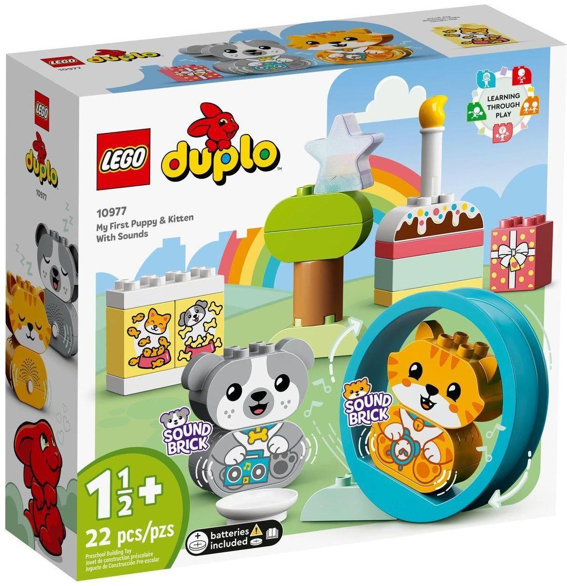 Конструктор LEGO DUPLO Мой первый щенок и котёнок и их звуки