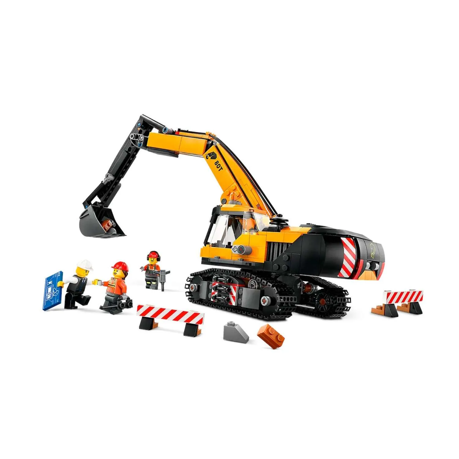 Конструктор LEGO City Желтый строительный экскаватор