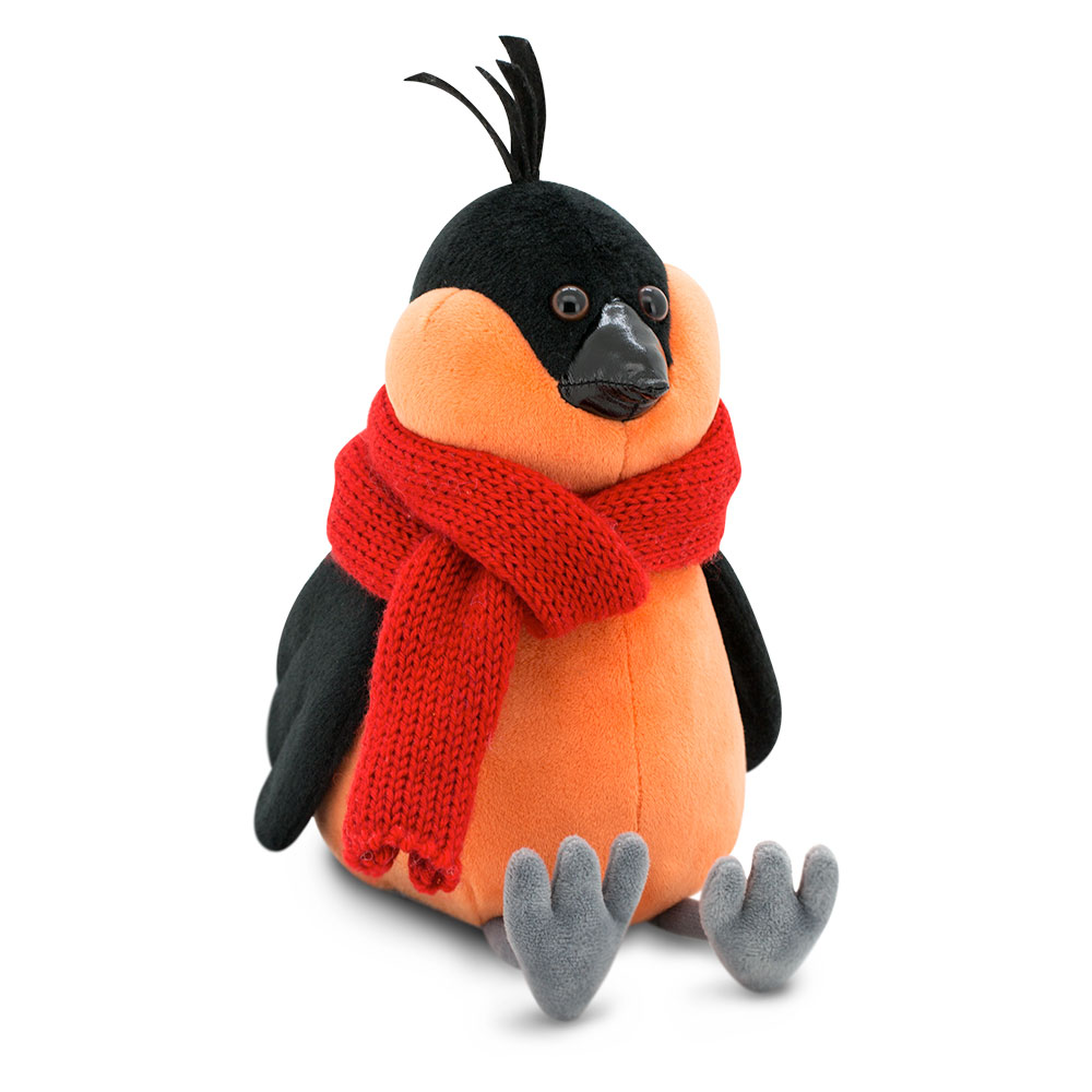 Мягкая игрушка Orange Toys Снегирь Боб Красный шарф 20 см