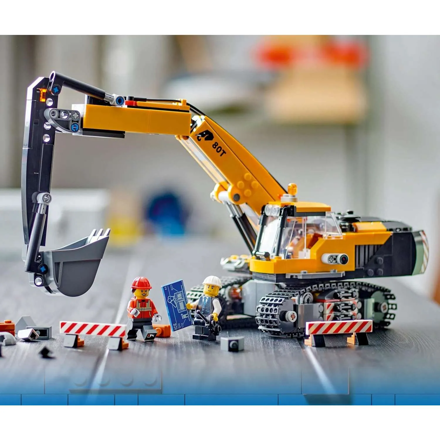 Конструктор LEGO City Желтый строительный экскаватор