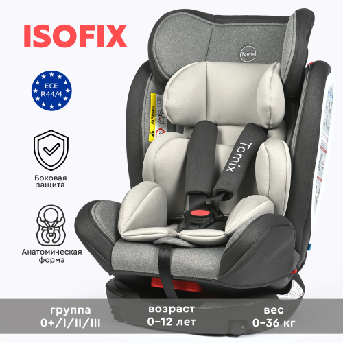 Автокресло детское TOMIX DS15 GREY