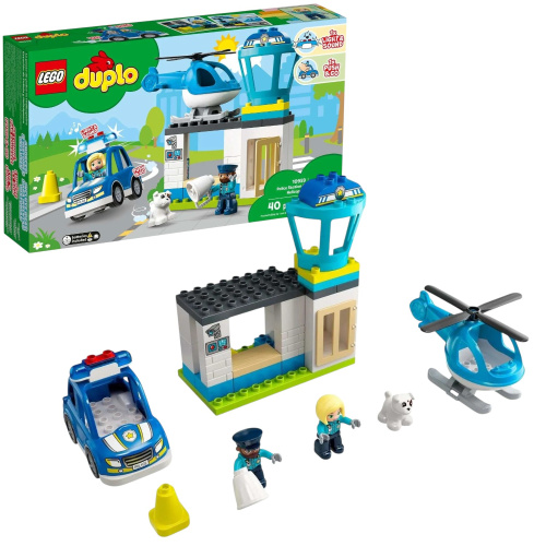 Конструктор LEGO DUPLO Town Полицейский участок и вертолёт