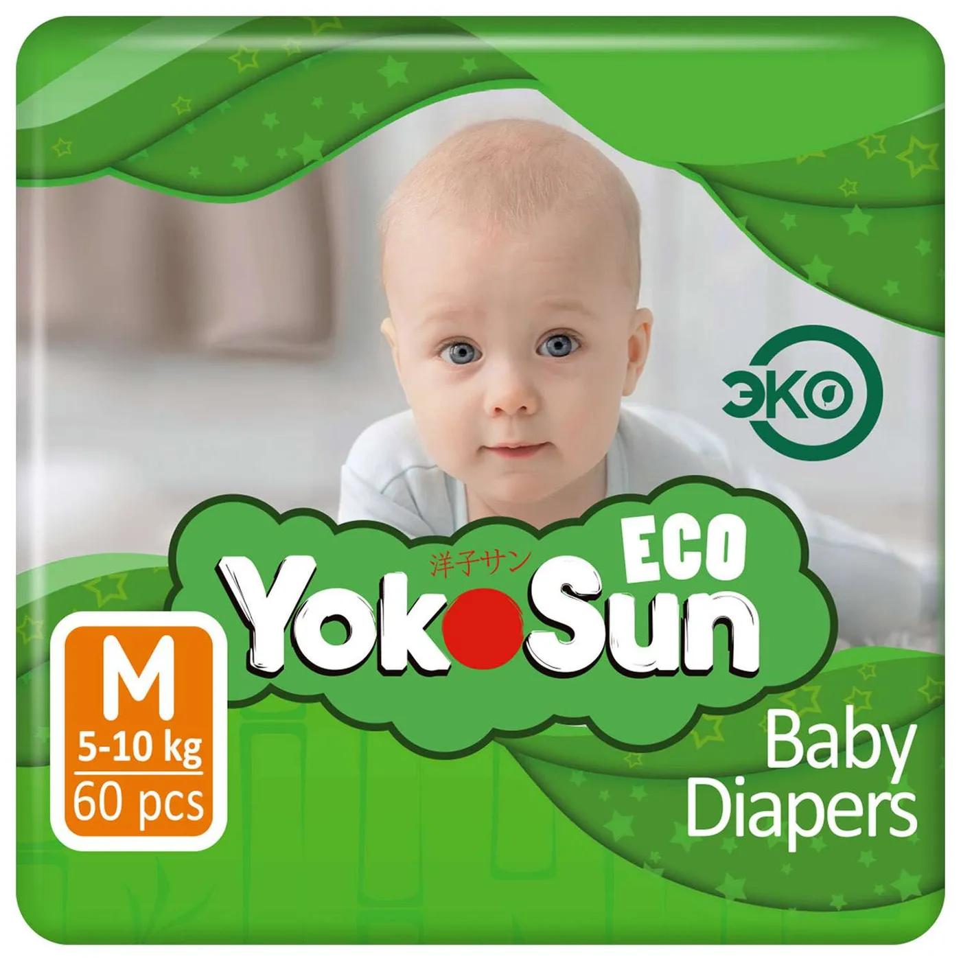 Подгузники YokoSun Eco М 5-10кг 60шт