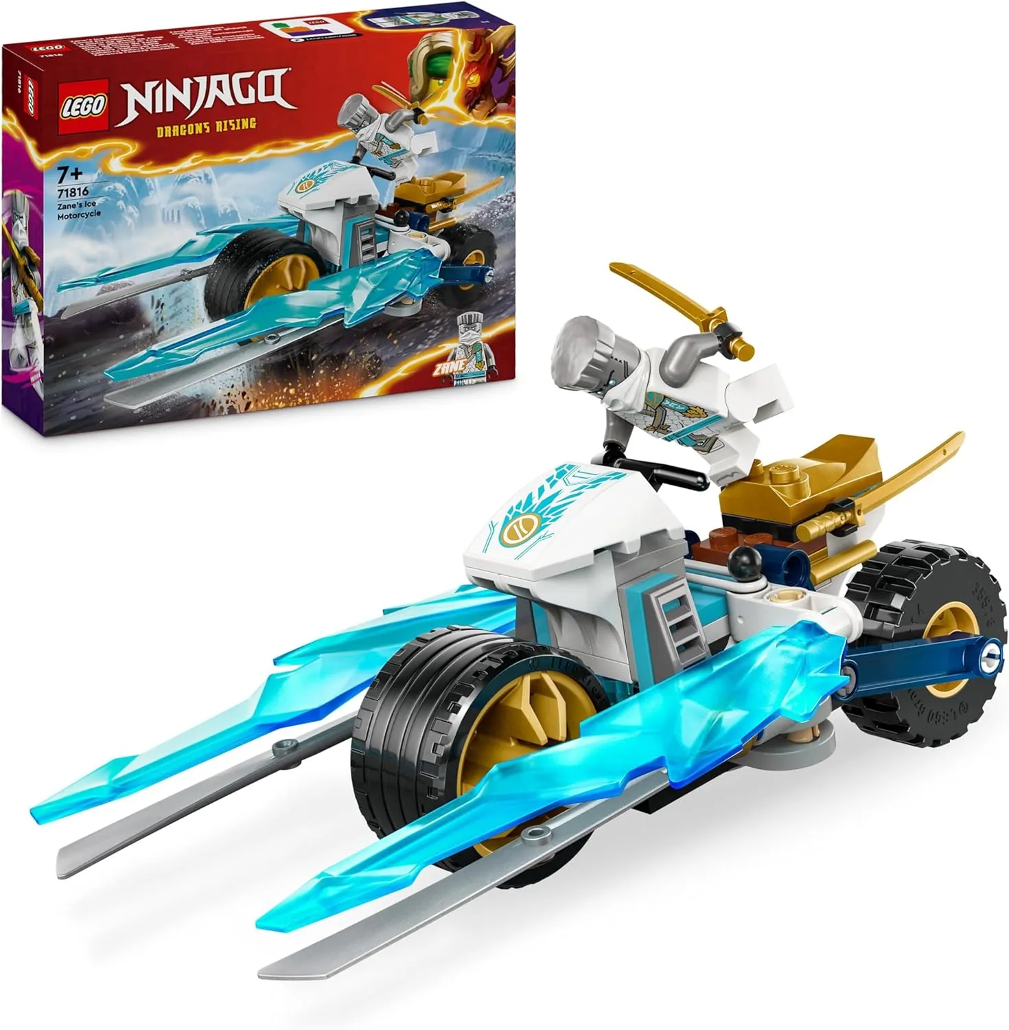 Конструктор LEGO Ninjaga Ледяной мотоцикл Зейна