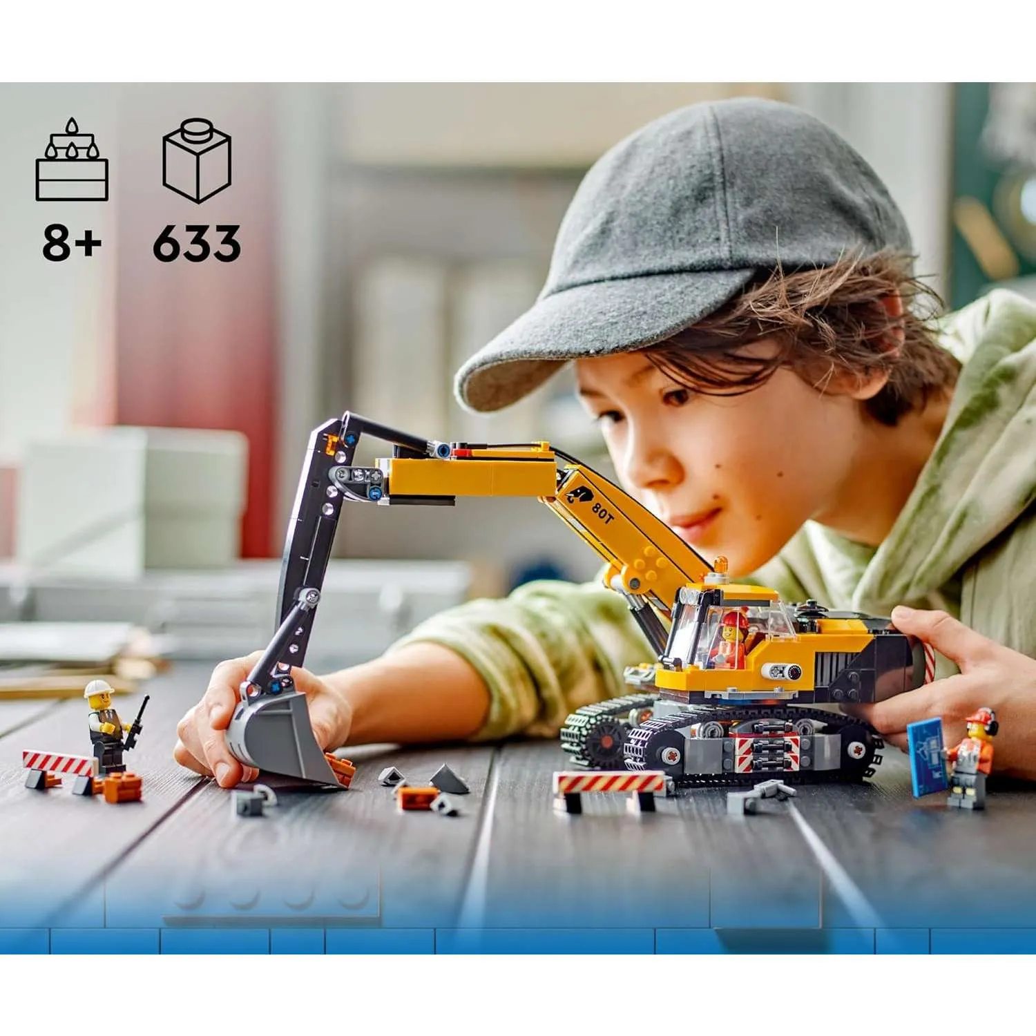 Конструктор LEGO City Желтый строительный экскаватор